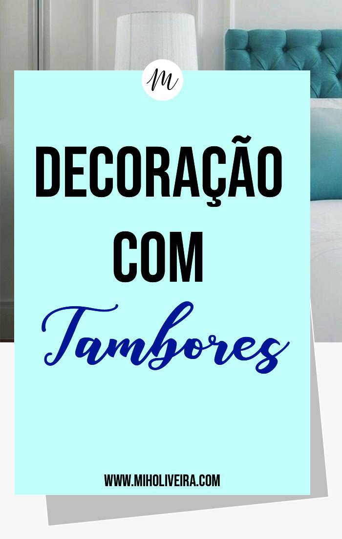 Decoração com tambores de óleo